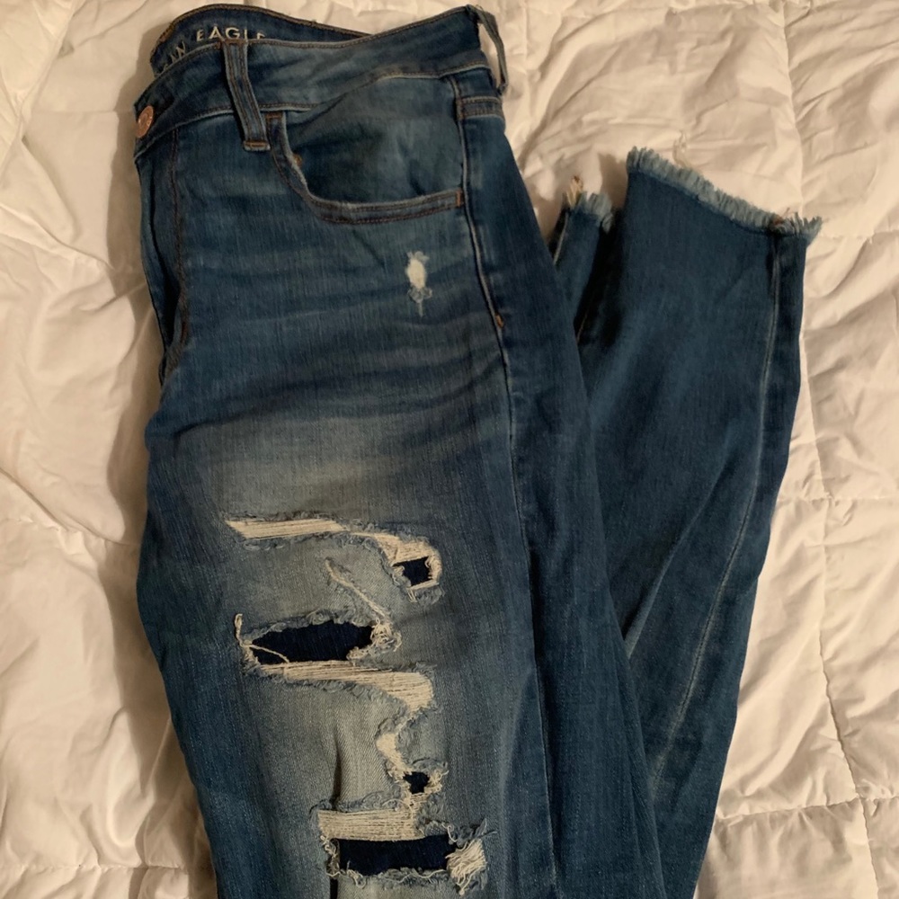 American Eagle ripped jeans